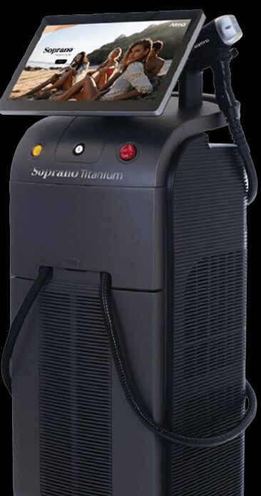 Soprano Titanium laser hair removal device at Derma Essence Noida